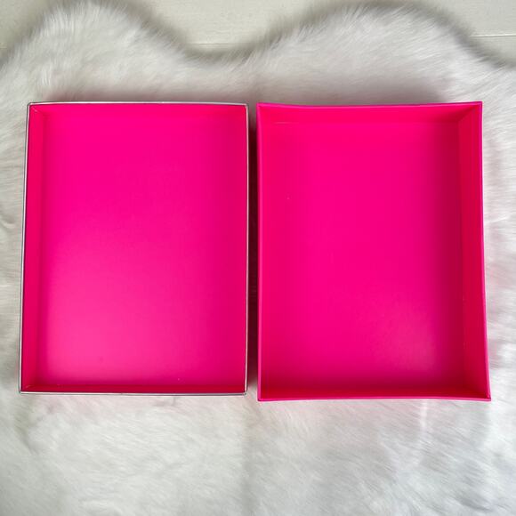 Victoria’s Secret PINK Gift Display Decor Storage Box Silver Holographic Logo - Picture 7 of 16